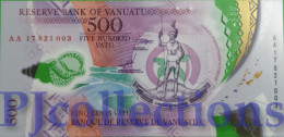 VANUATU 500 VATU 2017 PICK 18 POLYMER UNC PREFIX "AA" - Vanuatu