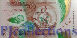 VANUATU 200 VATU 2014 PICK 12 POLYMER UNC PREFIX "AA" - Vanuatu