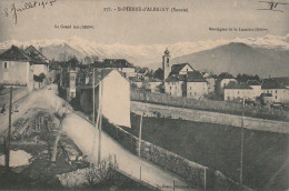 IN 19 -(73) SAINT PIERRE D'ALBIGNY - PARTIE DU VILLAGE - VUE SUR LE GRAND ARC ET LES MONTAGNES DE LA LAUZIERE  - 2 SCANS - Saint Pierre D'Albigny