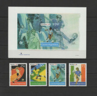 Argentina 1994 Football Soccer World Cup Set Of 4 + S/s MNH - 1994 – Verenigde Staten