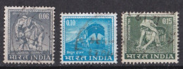 Inde  - 1950  1959 -  République -  Y&T N ° 191  192 Et 193  Oblitérés - Used Stamps