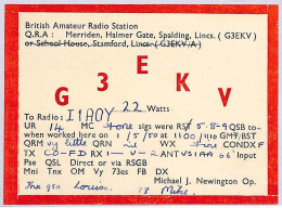 Ad9120 - GREAT BRITAIN - RADIO FREQUENCY CARD - England - 1950 - Radio