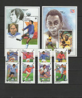 Gambia 1994 Football Soccer World Cup Set Of 8 + 2 S/s MNH - 1994 – États-Unis