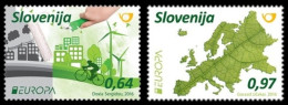 SALE!!! SLOVENIA ESLOVENIA SLOVENIE SLOWENIEN 2016 EUROPA CEPT Thikn Green 2 Stamps Set MNH ** - 2016