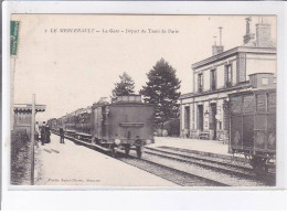 LE MERLERAULT: La Gare Départ Du Train De Paris - Très Bon état - Le Merlerault