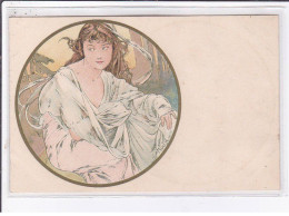 MUCHA Alphonse : Carte Postale Du Mois De Juillet (variante Sans Le Mois !) - Très Bon état - Mucha, Alphonse