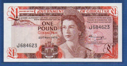 GIBRALTAR - P.20a – 1 Pound 1975 UNC, S/n J684623 - Gibraltar