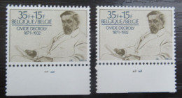 2009 'Ovide Decroly' - Postfris ** - Volledige Set Plaatnummers - 1981-1990