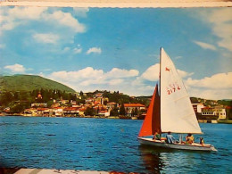 LUINO BARCA E  VEDUTA V1982 JV6324 - Luino