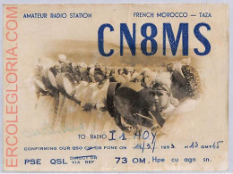 Ad9221 - MOROCCO - RADIO FREQUENCY CARD  - 1953 - RRR! - Radio