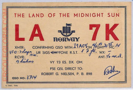 Ad9233 - NORWAY - RADIO FREQUENCY CARD  -  1949 - Radio
