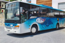 Autobus, Bus; Postauto, Car Postal, LLB Reisen Leukerbad; Setra (Foto, Keine AK) - Loèche-les-Bains