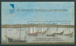 Brasilien 1992 Briefmarkenausstellung, Schiffe Block 90 Postfrisch (C22825) - Blocks & Sheetlets