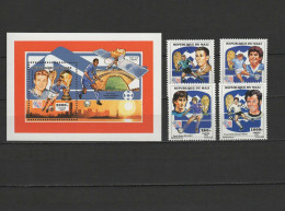 Mali 1994 Football Soccer World Cup, Space Set Of 4 + S/s MNH - 1994 – États-Unis