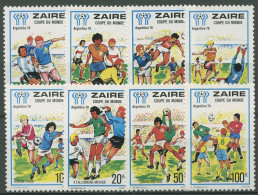 Kongo-Zaire 1978 Fußball-WM Argentinien Spielszenen 558/65 Postfrisch - Ongebruikt