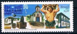 Brasilien 3905 - Sabara, Historische Stadt - Architektur, Kirche, Skulptur - Neufs