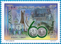 Algérie 2024 - 1980 60e Anniversaire Du Dinar Algérien - Munten