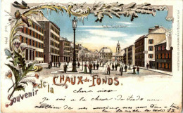 Souvenir De La Chaux De Fonds - Litho Mit Glitter - La Chaux-de-Fonds