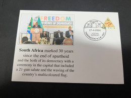 29-4-2024 (3 Z 22) South Africa Marked 30 Years Since The End Of Apartheid (27-4-2024) - Autres & Non Classés