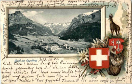 Gruss Aus Engelberg - Prägekarte - Engelberg