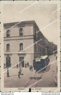 Bc35 Cartolina Catanzaro Citta' Piazza Galluppi Tram 1916 - Catanzaro