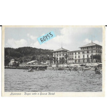 Liguria-genova-arenzano Bagni Al Sole E Grand Hotel Animatissima Veduta Da Mare Fine Anni 40 - Andere & Zonder Classificatie