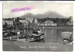 Campania-portici Granatello Stazione  Veduta Porto Barche Animata Anni 60 - Portici