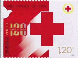 China 2024 Red Cross 120 Years 1v Mint - Ongebruikt