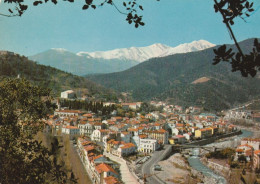 CARTE POSTAL ORIGINALE 10CM/15CM  COULEUR : AMELIE LES BAINS LE CANIGOU NEIGE PYRENEES ORIENTALES (66) - Amélie-les-Bains-Palalda