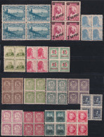 Z471 ESPAÑA SPAIN REPUBLICA STAMPS LOT BLOCK 4 ORIGINAL GUM.  - Ongebruikt