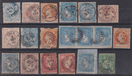 Z485 ESPAÑA SPAIN RARE CANCEL BARCELONA GIRONA GERONA STAMPS LOT.  - Oblitérés