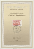ETB 27/1987 Gerhart Hauptmann, Schriftsteller - 1981-1990
