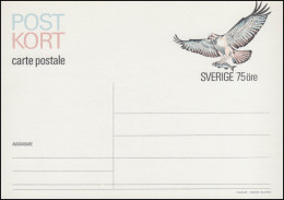 Schweden Postkarte P 96 Fischadler 75 Öre 1975, ** Postfrisch - Postal Stationery