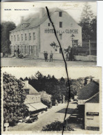 2 C.P. MARCHE - Hôtel De La Cloche En 1908 Et 1935 (ligne Noire Fictive) - Marche-en-Famenne