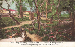 MACEDOINE DU NORD - La Macédoine Pittoresque : Vodéna - Cimetière - Carte Postale - Noord-Macedonië