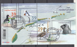 Nederland 2003 Nr Nvph Nr 2170; Mi Nr Blok 77 ;  Nederlandse Wad Met Scholekster, Lepelaar, Zeehond, Birds - Gebruikt