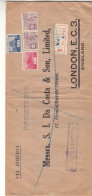 Japon - Lettre Recom Années 1929 / 30 ? - Départ Kobe ? - Exp Vers London - Valeur Timbres ** = Plus De 300 €   ! - Brieven En Documenten