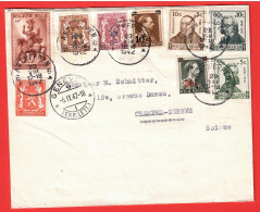 Lettre Censurée, Geöffnet 6.9.1942 Pour Champel-Genève - Oorlog 40-45 (Brieven En Documenten)