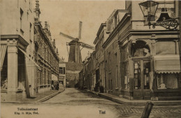 Tiel (Gld.) Tolhuisstraat  (Molen) Ca 1900 Iets Vlekkig  Topkaart - Tiel