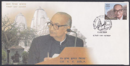 Inde India 2009 FDC Dr. K. K. Birla, Industrialist, First Day Cover - Altri & Non Classificati