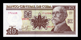 Cuba 10 Pesos Máximo Gómez 2017 Pick 117s Sc Unc - Cuba