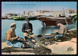 ALGARVE- OLHÃO - COSTUMES - Laboração Nas Redes. ( Ed. Exc. Tip.Serafim / Foto Beleza) Carte Postale - Faro