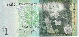 BILLETE DE TONGA DE 1 PA'ANGA DEL AÑO 2013 EN CALIDAD EBC (XF) (BANKNOTE) - Tonga