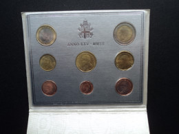 VATICAN * : COFFRET BRILLANT UNIVERSEL  2003    LVA-AK1 / KM MS 109   Qualité B.U. - Vaticano (Ciudad Del)