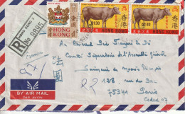 HONG KONG - LETTRE Recommandée Le 25/03/1973 Pour Paris - Brieven En Documenten