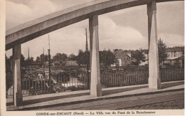 CONDE SUR ESCAUT  La Ville Vue Du Pont De La Renaissance - Conde Sur Escaut