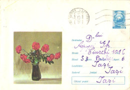 Romania:Stamped Cover Flowers, 1972 - Storia Postale