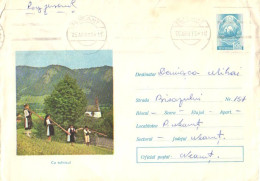 Romania:Stamped Cover Pipe Players, 1972 - Briefe U. Dokumente