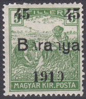 Hongrie Baranya 1919 Mi 40 Moissonneurs    (G6) - Baranya