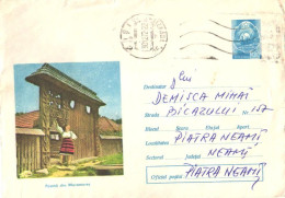 Romania:Stamped Cover Girl At Gate, 1972 - Covers & Documents